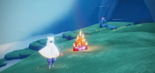 光遇云野地图彩虹下的蜡烛地址图解